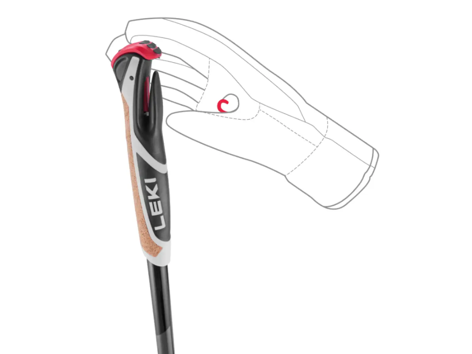 Leki XTA 5.5 Poles bežecké palice Black/White/Neon yellow