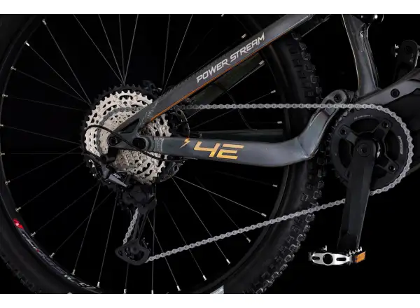 4EVER Powerstream Pro celoodpružený elektrobicykel Chameleon/Bronze