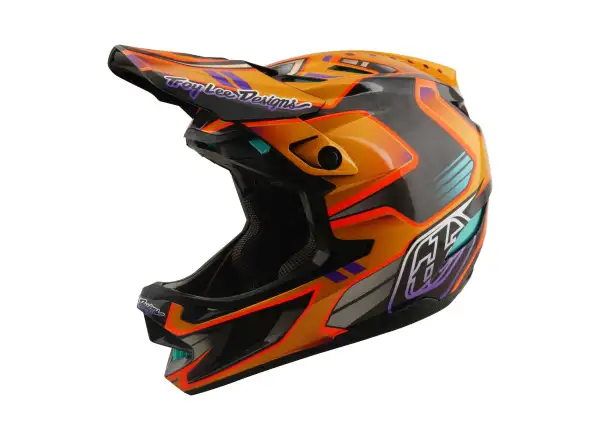 Troy Lee Designs D4 Carbon MIPS prilba Crest Gold