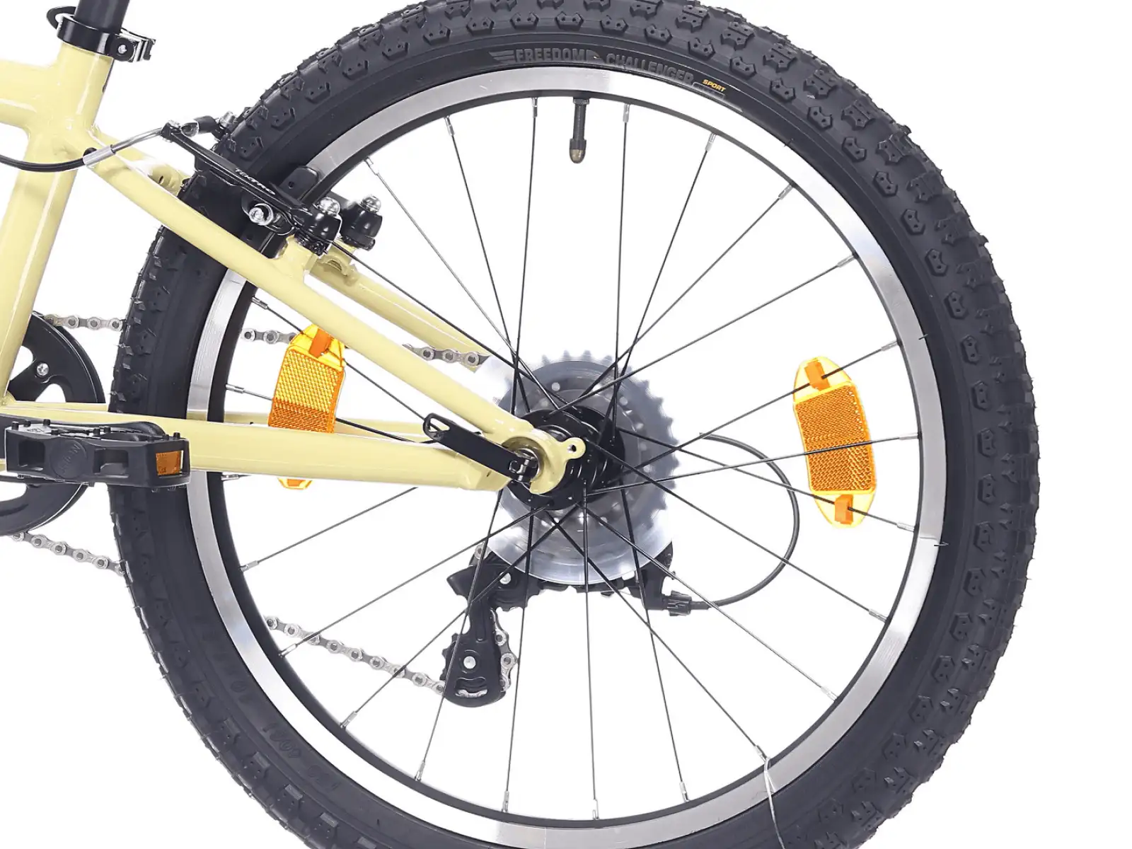 Rock Machine Storm 20 VB detský bicykel Sulfur Yellow